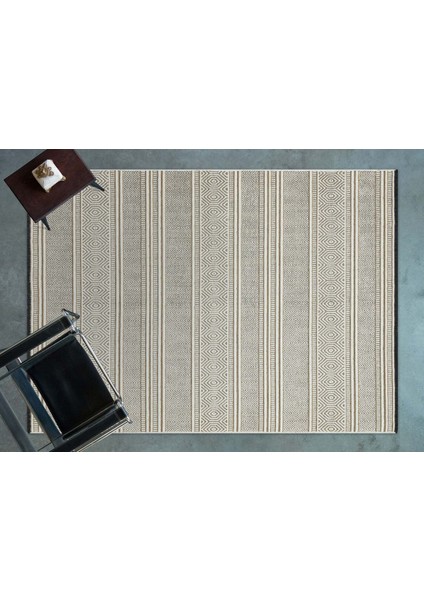 Gloria 4001 Ekru - Jüt Halı | Modern Dekoratif Dokuma Halı