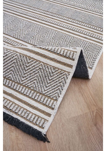 Gloria 4001 Ekru - Jüt Halı | Modern Dekoratif Dokuma Halı modelleri