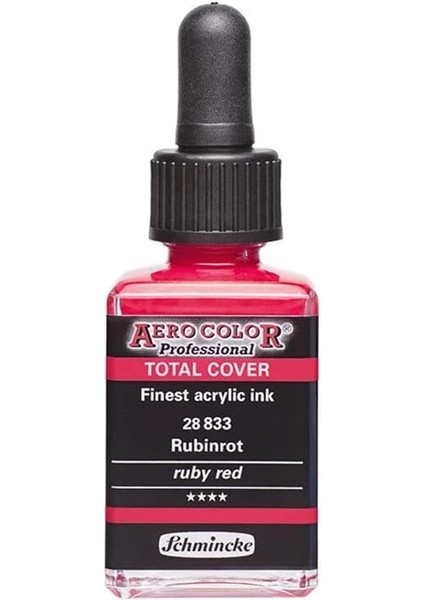 Aero Color Akrilik Mürekkep 28 Ml. 833 Ruby Red