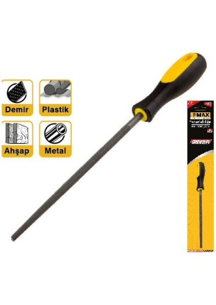 Yuvarlak Eğe 8'' Saplı Blister Ambalajında DMX4159