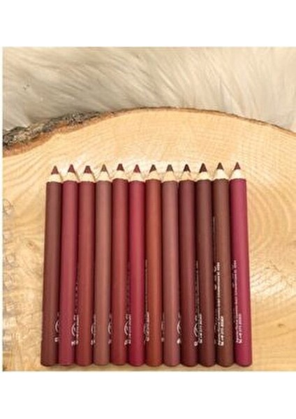 Dudak Kalemi Matte Color Lipstick Jumbo Kalın Kalem Ruj Waterproof 12 Li Set