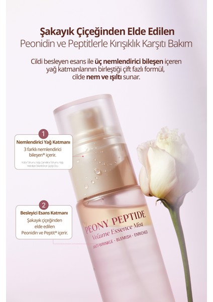 Peptit Içerikli, Yaşlanma Karşıtı Mist Goodal Peony Peptide Volume Mist Essence modelleri