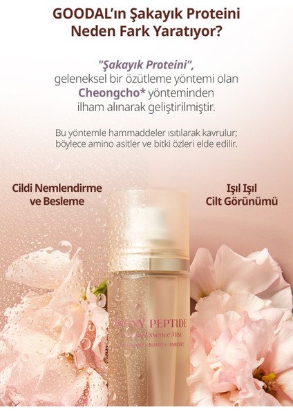 Peptit Içerikli, Yaşlanma Karşıtı Mist Goodal Peony Peptide Volume Mist Essence fırsatları