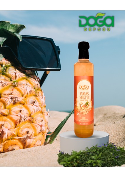 Doğal Fermente Ananas Sirkesi - %100 KATKISIZ,500ML Cam Şişe modelleri