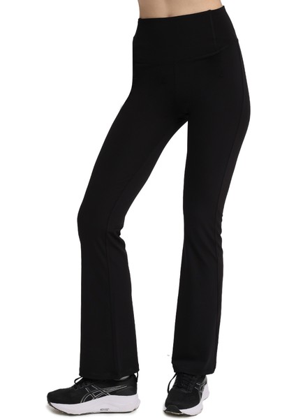 Eloy Flare Kadın Siyah Antrenman Tayt 25KK1035-SYH