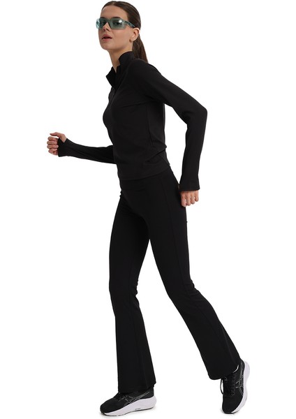 Eloy Flare Kadın Siyah Antrenman Tayt 25KK1035-SYH modelleri