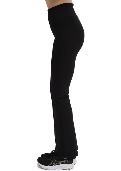 Eloy Flare Kadın Siyah Antrenman Tayt 25KK1035-SYH fırsatları