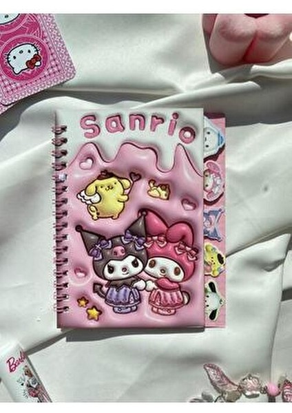 Sanrio Karakterleri Kitty Kuromi Sticker Defteri