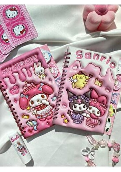 Sanrio Karakterleri Kitty Kuromi Sticker Defteri