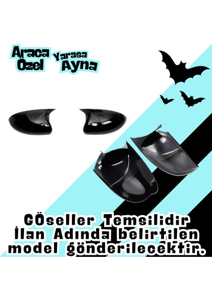 E60 Batman Yarasa Ayna Kapağı Piano Black - 2003 - 2010 fiyatları