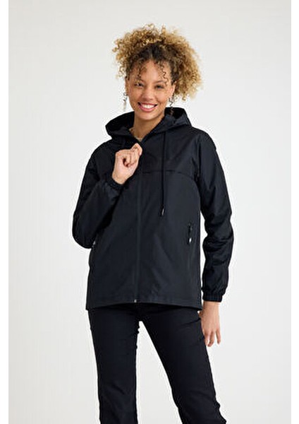 Kadın Içi Astarlı Suya Dayanıklı Kapüşonlu Cepli Yağmurluk fırsatları