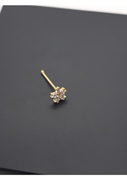 925 Ayar Gümüş Altın Kaplama Parlak Zirkon Taşlı ''yıldız'' Hızma fiyatları