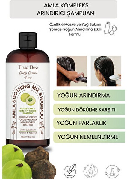 Yavaş Uzayan Saçlar Için Hızlı Uzamaya Yardımcı Parlaklık Veren Amla Şampuan 400 ml