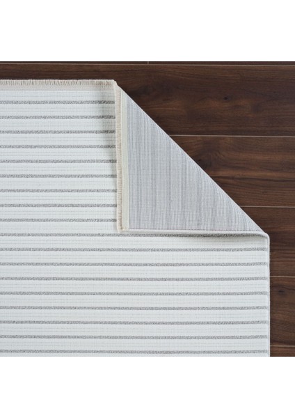 Origami 6931 Beyaz Gri - Polyester Dokuma Halı | Modern Salon Halısı fırsatları