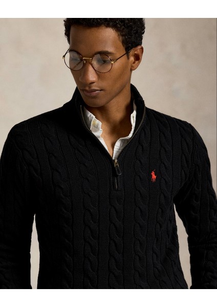 Yarım Fermuar Triko Kazak