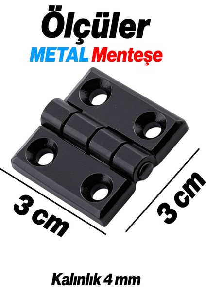 Metal Mini Yaprak Menteşe 30X30MM Dayanıklı Mobilya Kapı Dolap Çekmece Kapak Aksesuar Bağlantı Siyah fiyatları