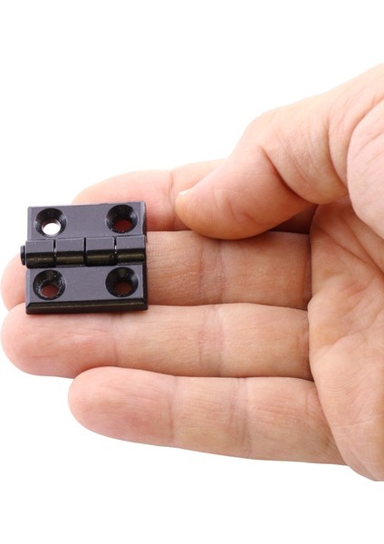 Metal Mini Yaprak Menteşe 30X30MM Dayanıklı Mobilya Kapı Dolap Çekmece Kapak Aksesuar Bağlantı Siyah indirimleri