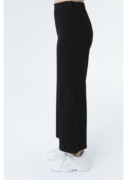 Kadın Geniş Paça Pantolon - 30007PNT - Black fiyatları