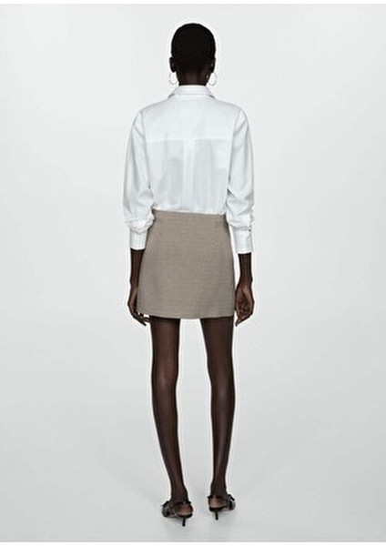 Kazayağı Desenli Mini Etek fırsatları