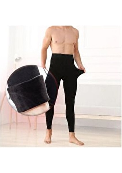 Battal Beden Erkek Termal Peluş Tayt Içlik