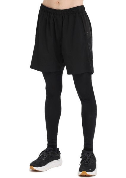 Acron Erkek Siyah Koşu Şort 25KE1003-SYH