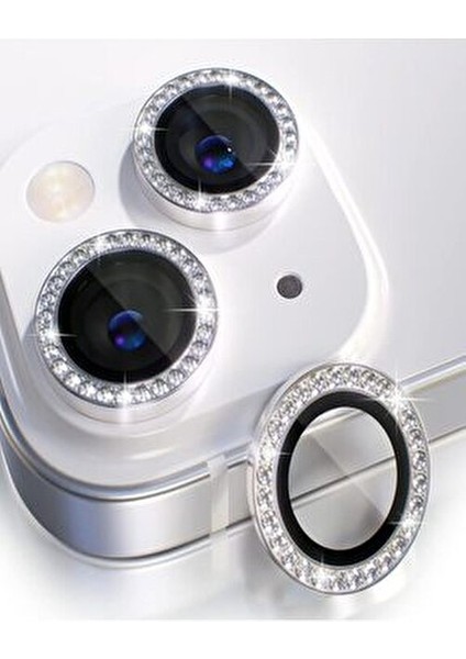 Iphone Uyumlu Parlak Taşlı Kamera Lens Koruyucu