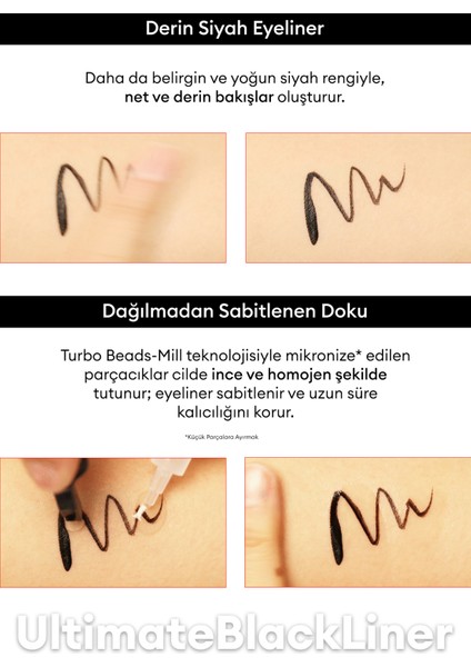 Uzun Süre Kalıcı, Yoğun Pigmentli, Ince Uçlu Likit Eyeliner Mıssha Ultimate Black Liner modelleri
