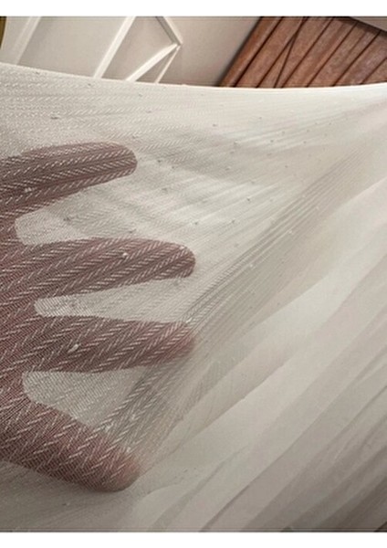 Nivemeshome Mızraklı FIR0914 AR03102 1/3 Sık Pileli Beyaz Tül Perde Apm