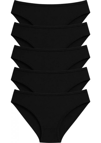 Marsilyan- PK40002 Pamuklu Basic Kadın Bikini Külot 5 Li Paket