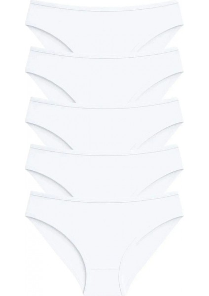 Marsilyan- PK40002 Pamuklu Basic Kadın Bikini Külot 5 Li Paket