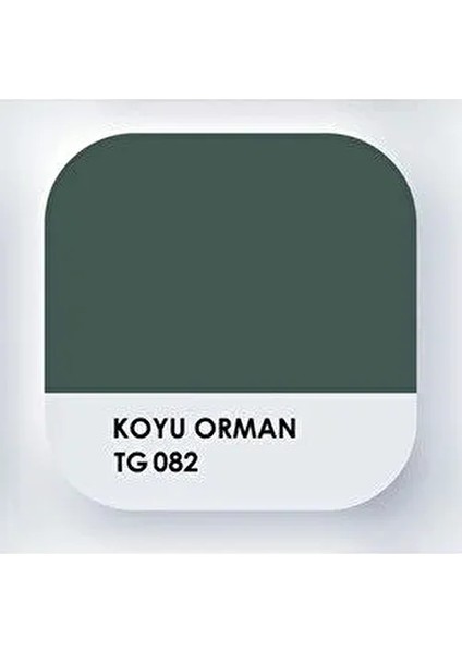 U Bazlı Akrilik Silikonlu Mat İç Cephe Duvar Boyası Koyu Orman Renk 350 ml