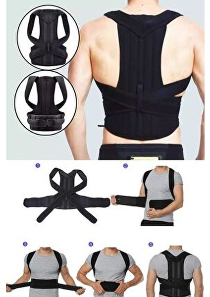 Dik Duruş Korsesi Sırt Korse Kadın Erkek Dikduruş Için Kamburluk Korseleri Önleyici Ayarlanabilir