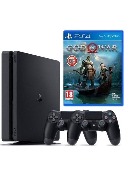 Playstatıon 4 Slım 1 Tb Teşhir Ürün 2 Adet Orj + God Of War CD Oyun