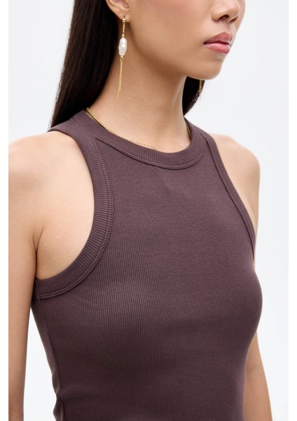 Koyu Kahve Kadın Atlet 60081 fırsatları