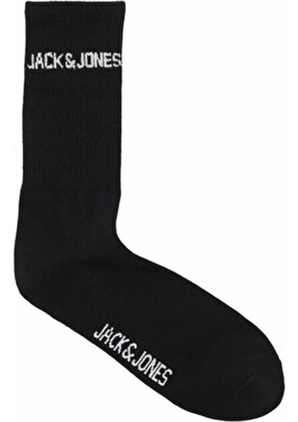 Erkek Siyah Jacmelvin Tennis Sock 3 Pack Noos Çorap 12260083-BLACK modelleri