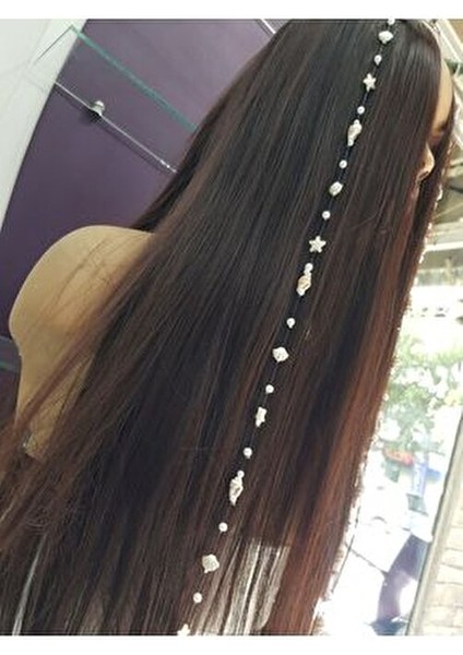 1 Adet Deniz Kabuklu.incili.istiridye Li.ve Yıldızlı Saç Aksesuar fiyatları