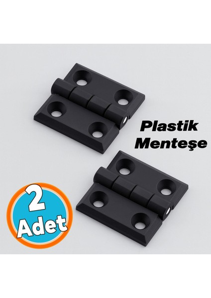 Yaprak Menteşe Plastik 30X30 mm Dayanıklı 2 Adet Set Küçük Dolap Çekmece Kapak Mobilya Menteşe