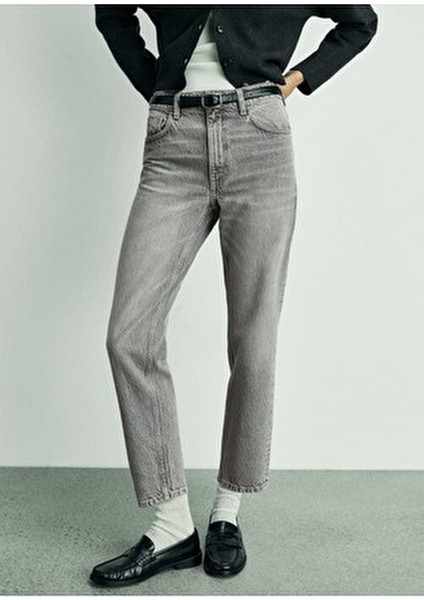 MOM2000 Yüksek Belli Mom Jean Pantolon