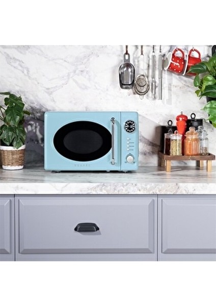 Md 20 Yd Retro Düş Mavisi Mikrodalga Fırın fiyatları