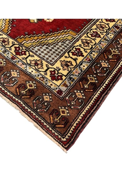 El Dokuma Sıfır Büyük Yahyalı Halısı 120X205 Kök Boya %100 Yün Halı Kiremit fiyatları