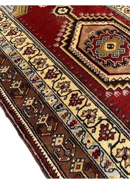 El Dokuma Sıfır Büyük Yahyalı Halısı 120X205 Kök Boya %100 Yün Halı Kiremit modelleri