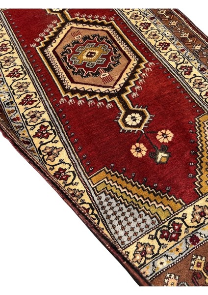 El Dokuma Sıfır Büyük Yahyalı Halısı 120X205 Kök Boya %100 Yün Halı Kiremit fırsatları