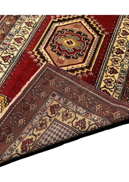 El Dokuma Sıfır Büyük Yahyalı Halısı 120X205 Kök Boya %100 Yün Halı Kiremit indirimleri