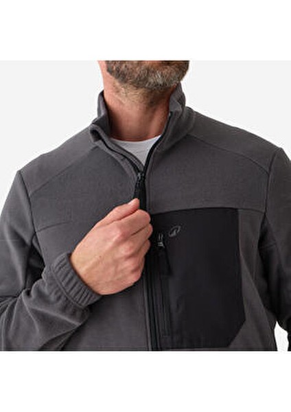 Solognac Ses Çıkarmayan Polar Hırka - Gri - Avcılık ve Doğa Gözlemi - 500