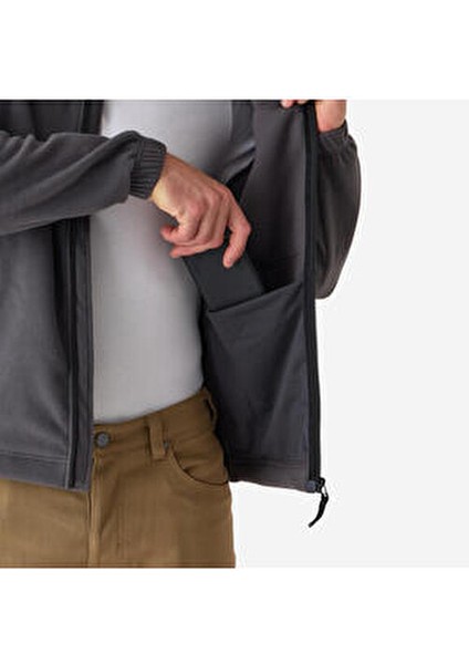 Solognac Ses Çıkarmayan Polar Hırka - Gri - Avcılık ve Doğa Gözlemi - 500