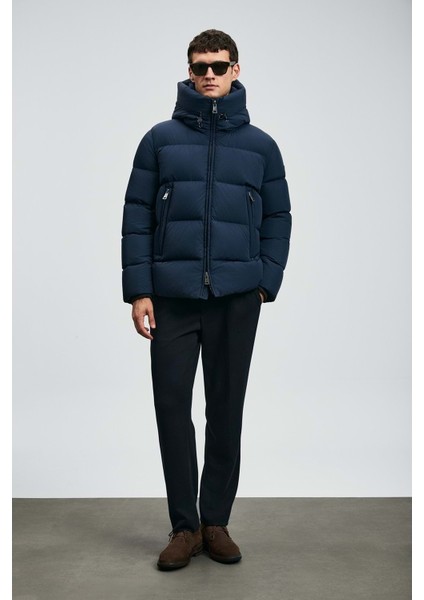 112120250 Tommy Kaz Tüyü Erkek Mont