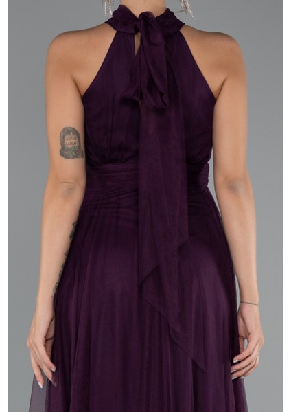 Halter Yaka Uzun Büyük Beden Abiye ABU3253 fırsatları