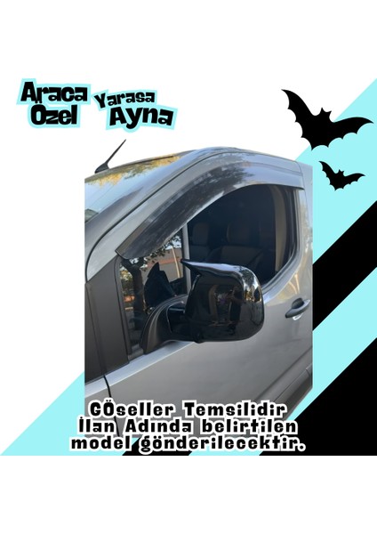 Megane 3 Batman Yarasa Ayna Kapağı Piano Black - 2008-2016 modelleri