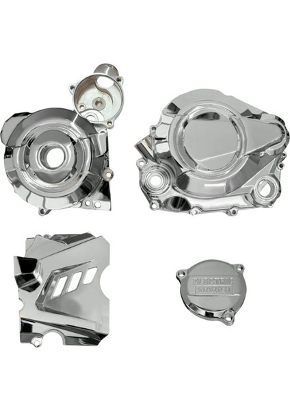 Küba Cg Motor Yan Kapakları Nikel 4lü Set