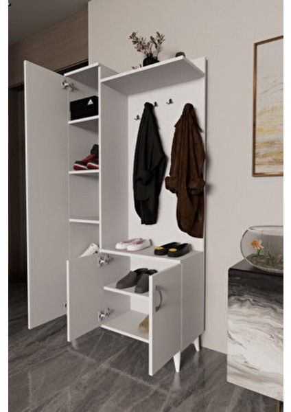 Eko Portmanto Vestiyer Beyaz